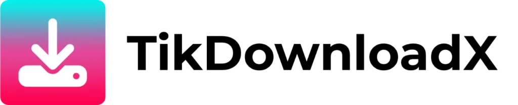 Logo du site tikdownloadx.fr en version noir