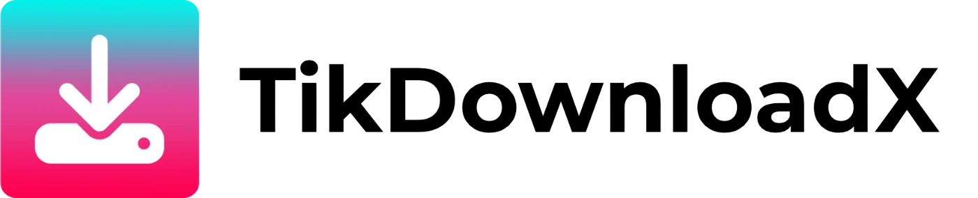 Logo du site tikdownloadx.fr en version noir