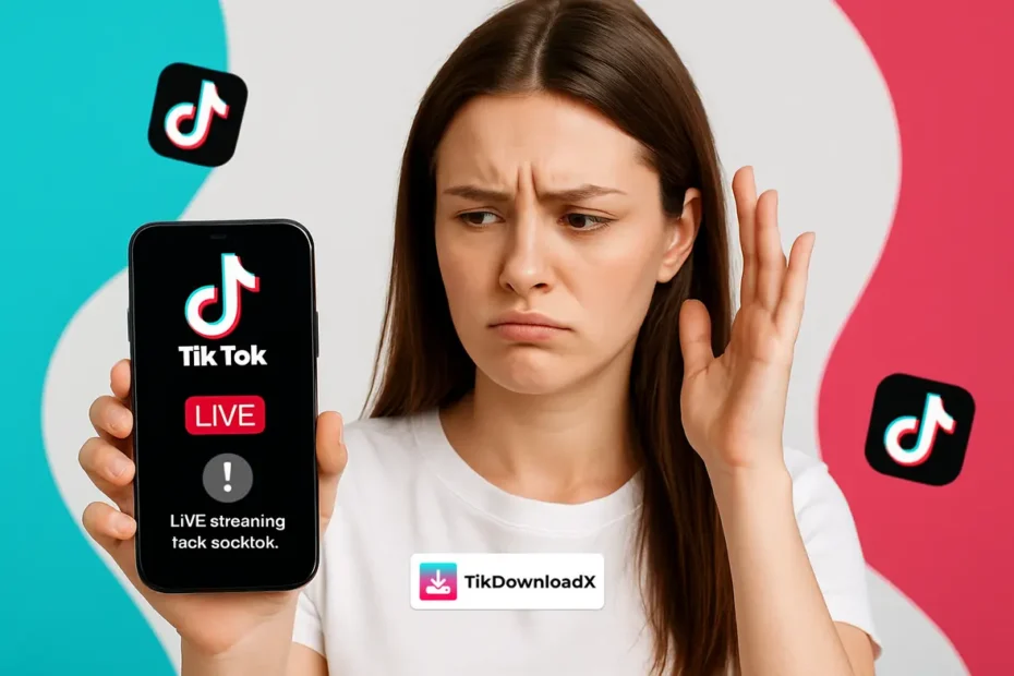 pourquoi je ne peux pas faire de live sur tiktok
