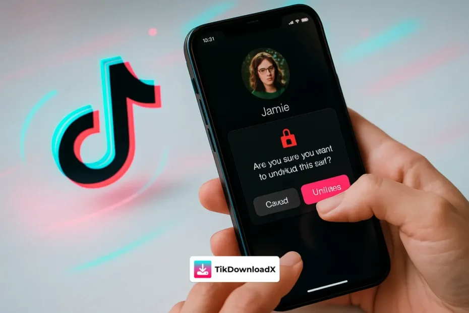 comment dybloquer une personne sur tiktok