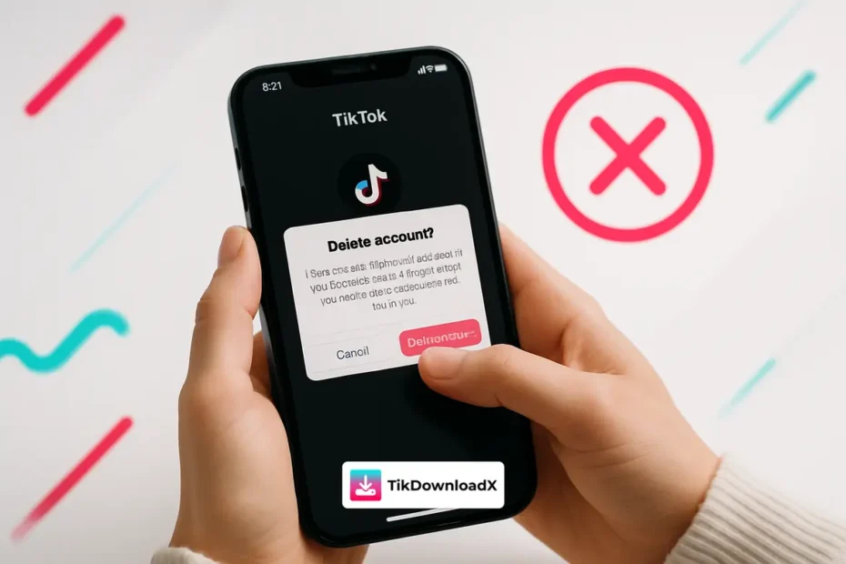 comment supprimer son compte tiktok